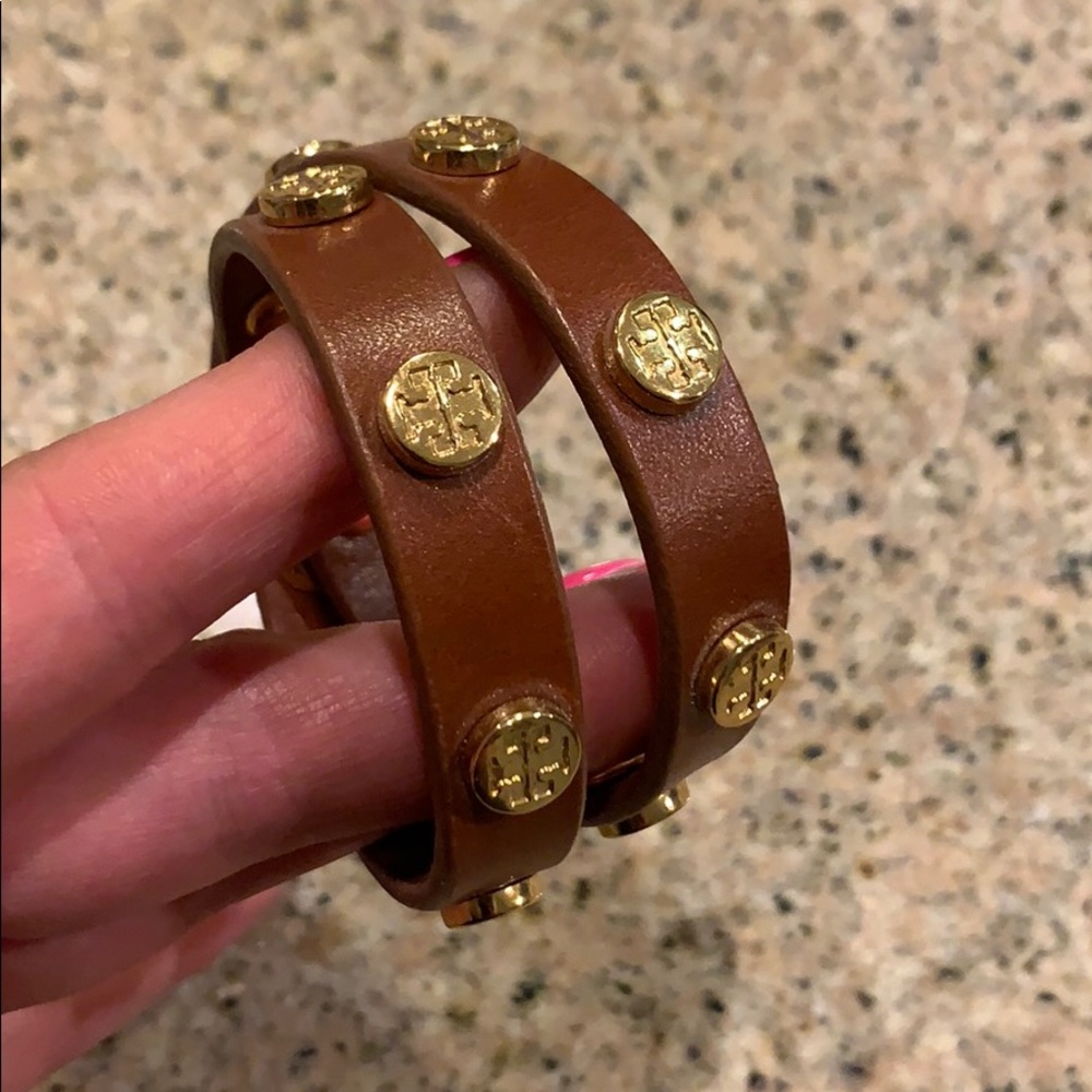 Brown Tory Burch Wrap Bracelet